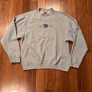 Champion New York Giants Waffle Knit Crewneck – Gray, Size XL
